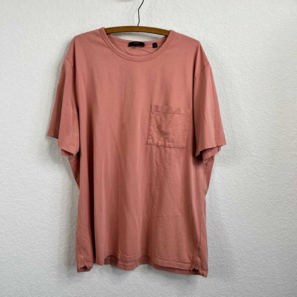 VINCE Garment Dyed Pocket T-shirt In Dusk